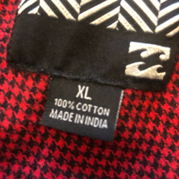 Red and black checked shirt with hood, unisex, XL, cotton flannel - Picture 7 of 7